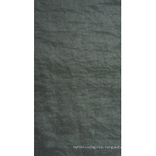 Oxford Crinkle Stonewashed Nylon Fabric with PU/PVC